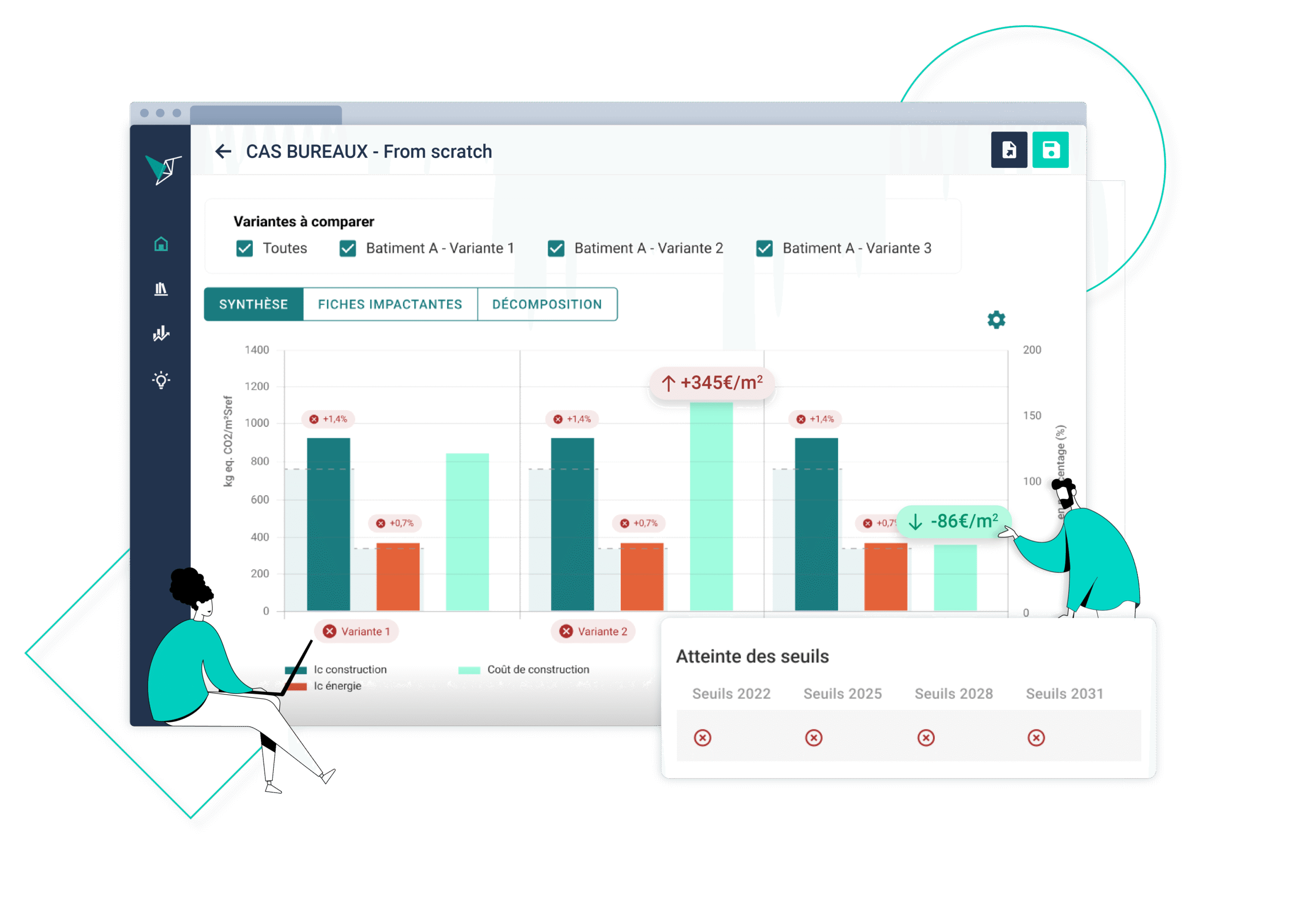 cout de construction dans Explo - visuatlisation