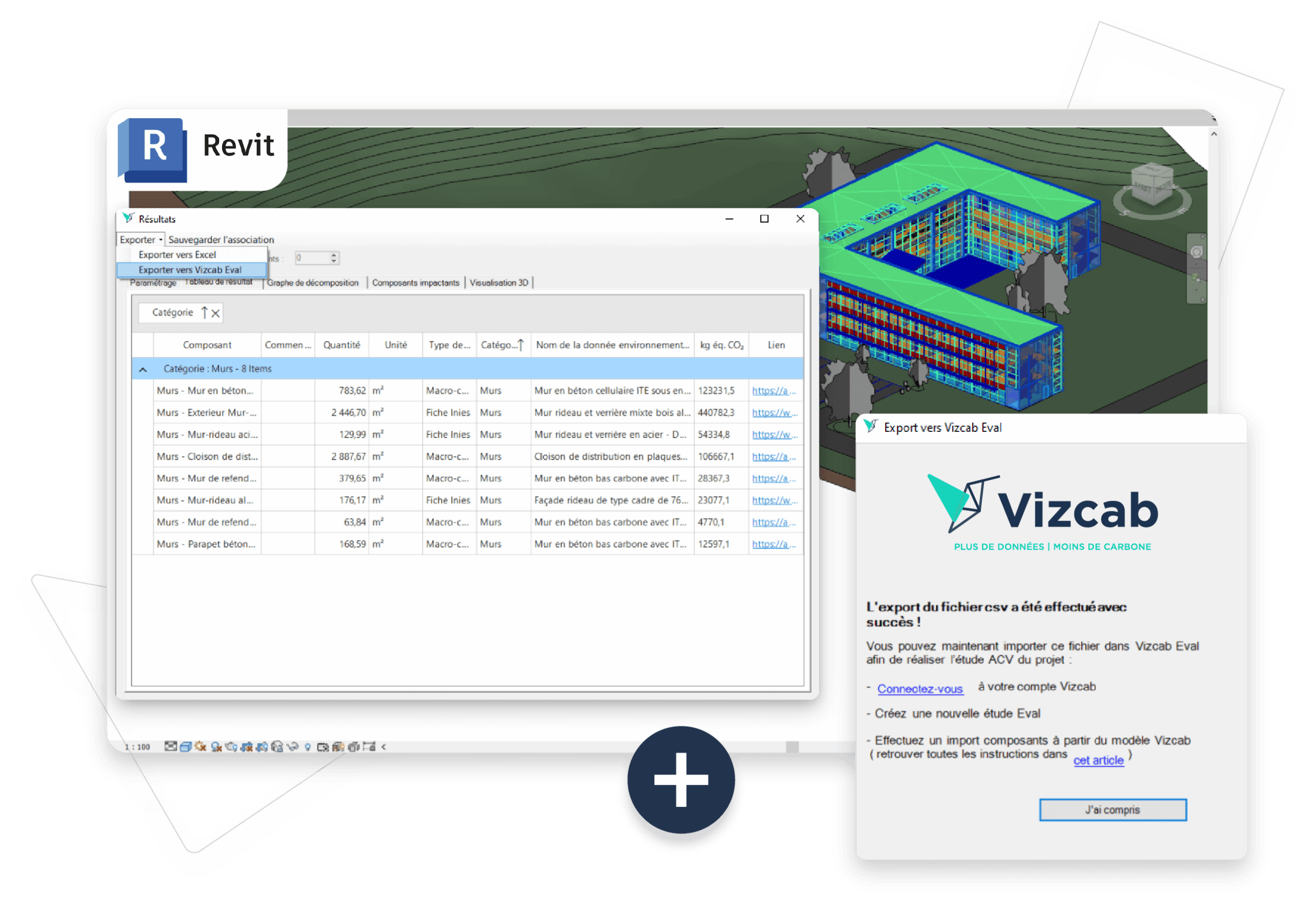 Vizcab : Partenariat API Vizcab revit BIM