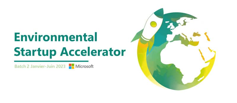 Vizcab : logo Environmental Startup Accelerator par Microsoft